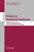 Domingo-Ferrer / Magkos |  Privacy in Statistical Databases | Buch |  Sack Fachmedien