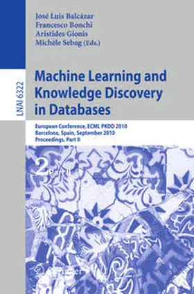 Balcázar / Bonchi / Gionis | Machine Learning and Knowledge Discovery in Databases | E-Book | sack.de