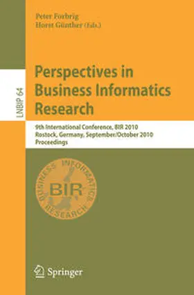 Forbrig / Günther | Perspectives in Business Informatics Research | E-Book | sack.de
