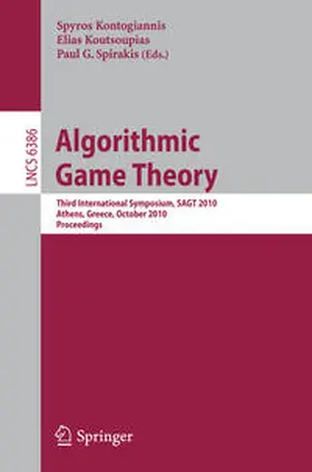 Kontogiannis / Koutsoupias / Spirakis |  Algorithmic Game Theory | eBook | Sack Fachmedien