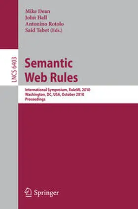 Dean / Hall / Rotolo |  Semantic Web Rules | eBook | Sack Fachmedien