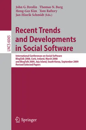 Breslin / Burg / Kim | Recent Trends and Developments in Social Software | E-Book | sack.de