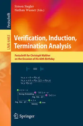 Siegler / Wasser | Verification, Induction, Termination Analysis | E-Book | sack.de