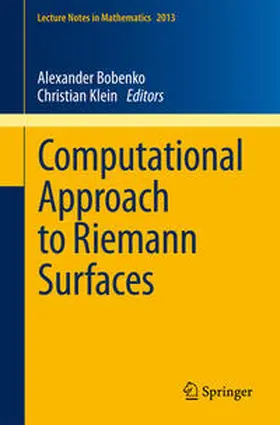 TU Berlin / Klein |  Computational Approach to Riemann Surfaces | eBook | Sack Fachmedien