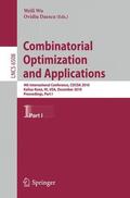 Daescu / Wu |  Combinatorial Optimization and Applications | Buch |  Sack Fachmedien