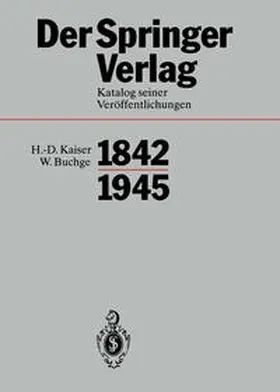 Sarkowski |  Der Springer-Verlag | eBook | Sack Fachmedien