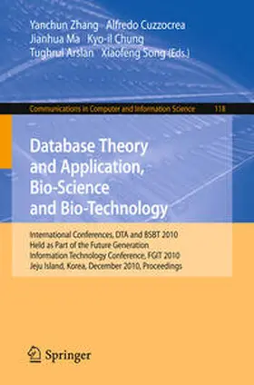 Zhang / Cuzzocrea / Ma | Database Theory and Application, Bio-Science and Bio-Technology | E-Book | sack.de