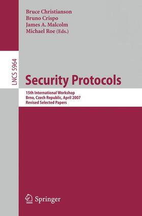 Christianson / Crispo / Malcolm |  Security Protocols | Buch |  Sack Fachmedien