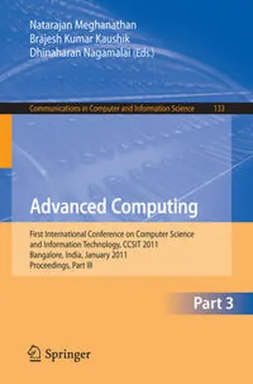 Meghanathan / Kaushik / Nagamalai | Advanced Computing | E-Book | sack.de