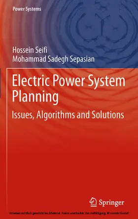 Seifi / Sepasian |  Electric Power System Planning | eBook | Sack Fachmedien