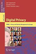 Camenisch / Leenes / Sommer |  Digital Privacy | Buch |  Sack Fachmedien