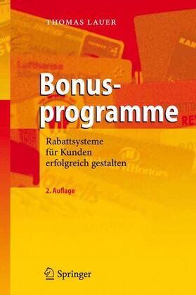 Lauer | Bonusprogramme | Buch | 978-3-642-19117-6 | sack.de