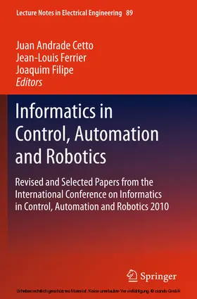 Andrade Cetto / Ferrier / Filipe | Informatics in Control, Automation and Robotics | E-Book | www.sack.de
