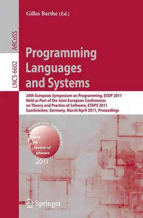 Barthe |  Programming Languages and Systems | Buch |  Sack Fachmedien