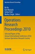 Hu / Siegle / Morasch |  Operations Research Proceedings 2010 | Buch |  Sack Fachmedien