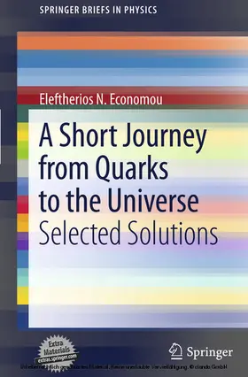 Economou |  A Short Journey from Quarks to the Universe | eBook | Sack Fachmedien