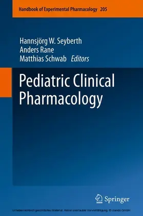 Rane / Schwab |  Pediatric Clinical Pharmacology | eBook | Sack Fachmedien