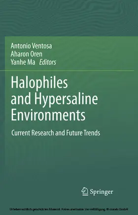 Ventosa / Oren / Ma |  Halophiles and Hypersaline Environments | eBook | Sack Fachmedien