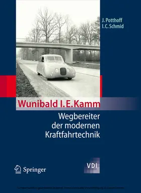 Potthoff / Schmid | Wunibald I. E. Kamm - Wegbereiter der modernen Kraftfahrtechnik | E-Book | www.sack.de