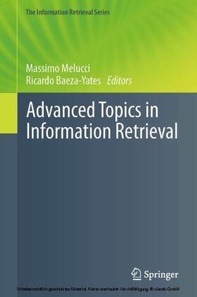 Melucci / Baeza-Yates | Advanced Topics in Information Retrieval | E-Book | sack.de