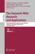 Antoniou / Grobelnik / Simperl |  The Semantic Web: Research and Applications | Buch |  Sack Fachmedien