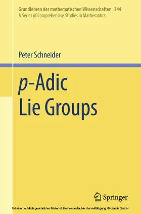 Schneider | p-Adic Lie Groups | E-Book | www.sack.de