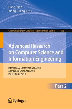 Shen / Huang | Advanced Research on Computer Science and Information | Buch | 978-3-642-21410-3 | sack.de