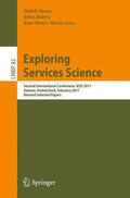 Snene / Ralyté / Morin |  Exploring Services Science | Buch |  Sack Fachmedien