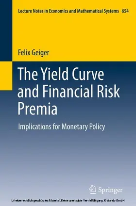Geiger | The Yield Curve and Financial Risk Premia | E-Book | sack.de