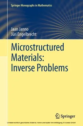 Janno / Engelbrecht |  Microstructured Materials: Inverse Problems | eBook | Sack Fachmedien