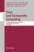 McCune / Balacheff / Perrig |  Trust and Trustworthy Computing | Buch |  Sack Fachmedien