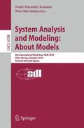 Kraemer / Herrmann |  System Analysis and Modeling: About Models | Buch |  Sack Fachmedien