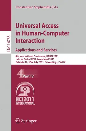 Stephanidis |  Universal Access in Human-Computer Interaction. Applications | Buch |  Sack Fachmedien