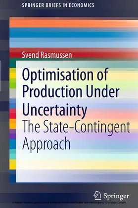 Rasmussen |  Optimisation of Production Under Uncertainty | eBook | Sack Fachmedien