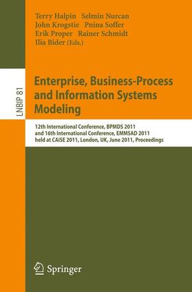 Halpin / Nurcan / Krogstie | Enterprise, Business-Process | Buch | 978-3-642-21758-6 | sack.de