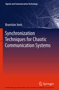 Jovic |  Synchronization Techniques for Chaotic Communication Systems | eBook | Sack Fachmedien
