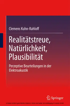 Kuhn-Rahloff | Realitätstreue, Natürlichkeit, Plausibilität | E-Book | www.sack.de
