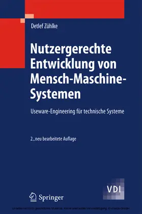 Zühlke | Nutzergerechte Entwicklung von Mensch-Maschine-Systemen | E-Book | www.sack.de