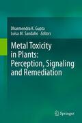 Gupta / Sandalio |  Metal Toxicity in Plants: Perception, Signaling and Remediation | eBook | Sack Fachmedien