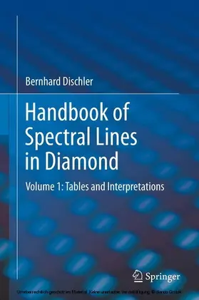 Dischler | Handbook of Spectral Lines in Diamond | E-Book | www.sack.de