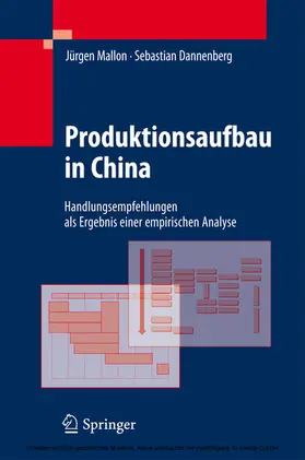 Mallon / Dannenberg | Produktionsaufbau in China | E-Book | www.sack.de