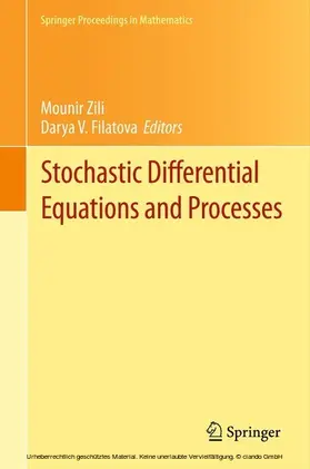Zili / Filatova | Stochastic Differential Equations and Processes | E-Book | sack.de