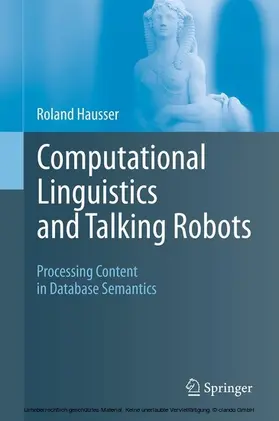 Hausser |  Computational Linguistics and Talking Robots | eBook | Sack Fachmedien