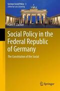 Zacher |  Social Policy in the Federal Republic of Germany | Buch |  Sack Fachmedien