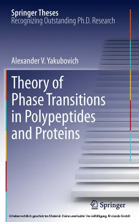 Yakubovich |  Theory of Phase Transitions in Polypeptides and Proteins | eBook | Sack Fachmedien