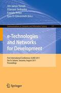 Yonazi / Sedoyeka / Ariwa |  e-Technologies and Networks for Development | Buch |  Sack Fachmedien