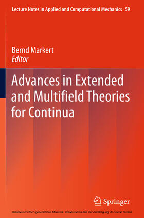 Markert | Advances in Extended and Multifield Theories for Continua | E-Book | sack.de