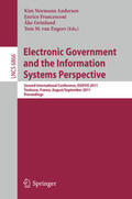 Andersen / Francesconi / Grönlund |  Electronic Government and the Information Systems Perspective | eBook | Sack Fachmedien