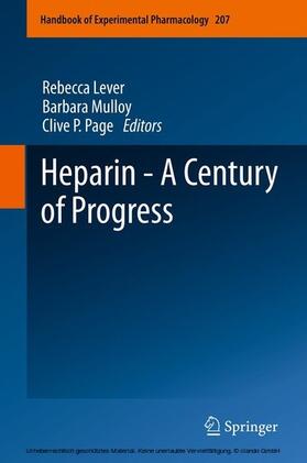 Lever / Mulloy / Page | Heparin - A Century of Progress | E-Book | sack.de