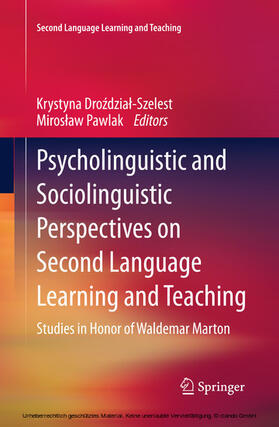 Drozdzial-Szelest / Pawlak |  Psycholinguistic and Sociolinguistic Perspectives on Second Language Learning and Teaching | eBook | Sack Fachmedien